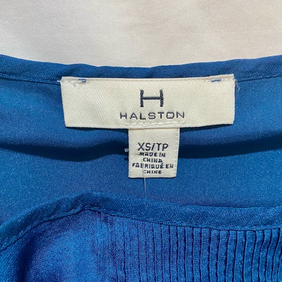 Halston Navy Bell Sleeve Dress - Picture 5 of 7